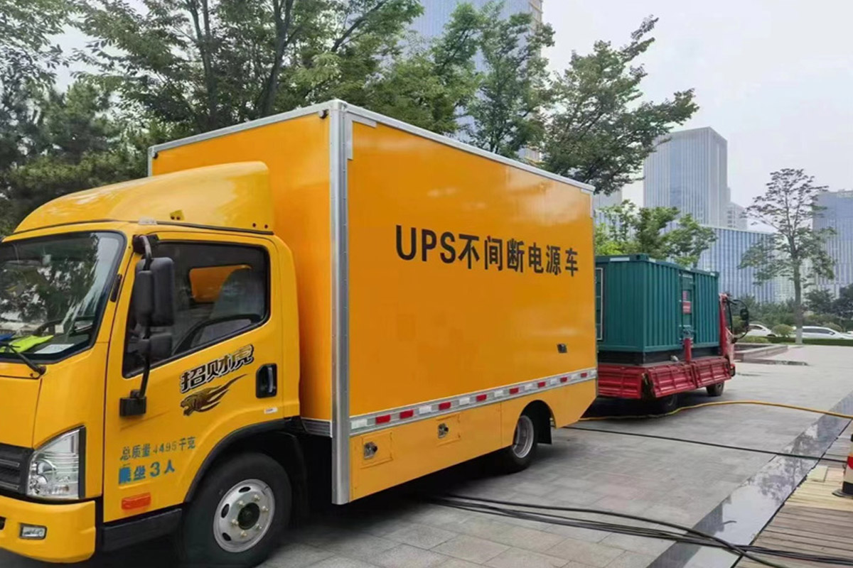 北泉镇发电机租赁施工现场
